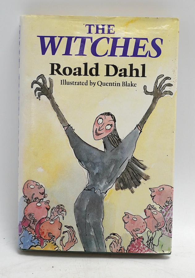 Dahl, Roald - The Witches. Illustrations by Quentin Blake. 1st edition. illus. throughout from pencil sketches; publisher's cloth and d/wrapper. 1983. Condition - good